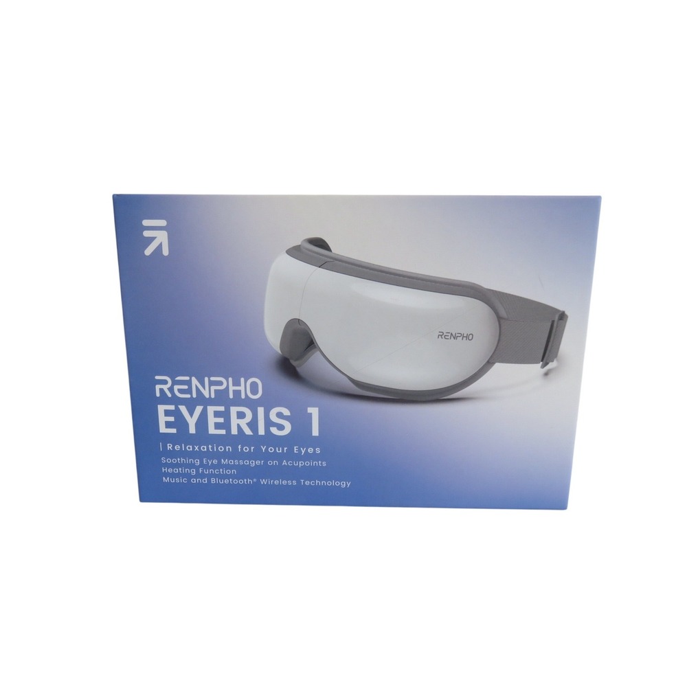 Renpho Eyeris‎ 1 Eye Massager with Heat Bluetooth Music White Gray RF-EM001 NEW